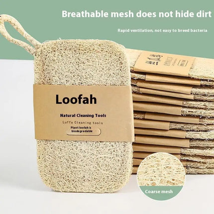 Lot de 6 torchons en luffa 100 % naturel - E-menage