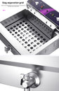 Commercial Electric Fryer - Single Cylinder Large Capacity Fryer for French Fries and Dough Sticks