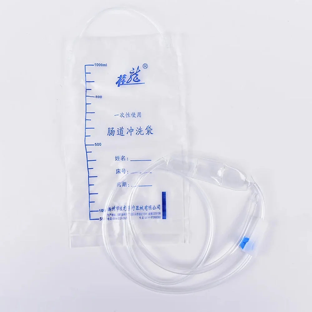Medical Cleaner Washing Intestine Enema Bag Multifunction Flusher Constipation Anal Vagina Cleaner 1000ML