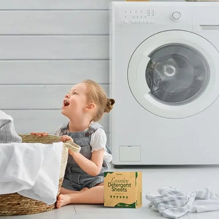 Travel Laundry Detergent Sheets 300 Loads Eco-friendly Washing Detergent Sheets Plastic-Free Washer Sheets, Fresh Linen