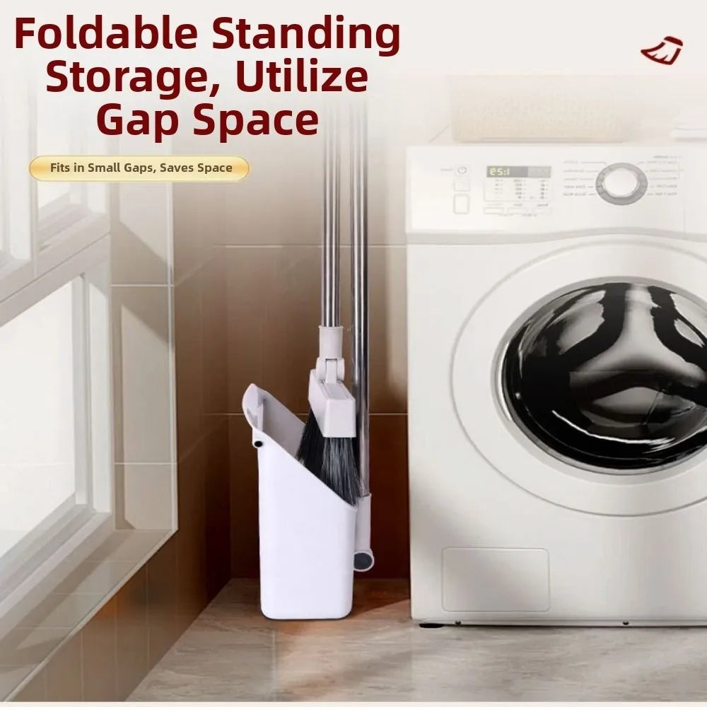 Versatile 3-in-1 Folding Broom Set – Effortless Home Cleaning