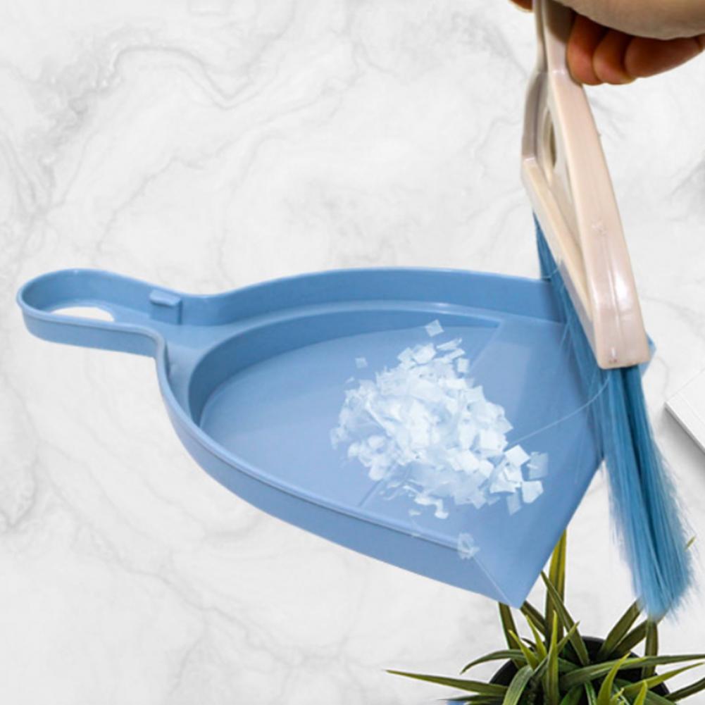 1 Set Small Broom Dustpan Ergonomically Designed Dustpan Brush With Soft Bristles Portable Crumb Sweeper Cleaning Tool For Home
