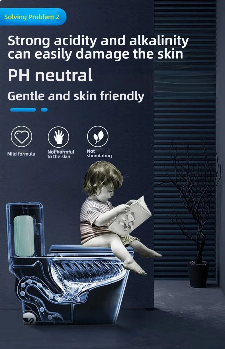 1/2/3/5 Pcs Toilet Cleaner Deep Pipeline Clean Technology & Long-Lasting Stain Prevention | Ideal for Home Bathroom Maintenance