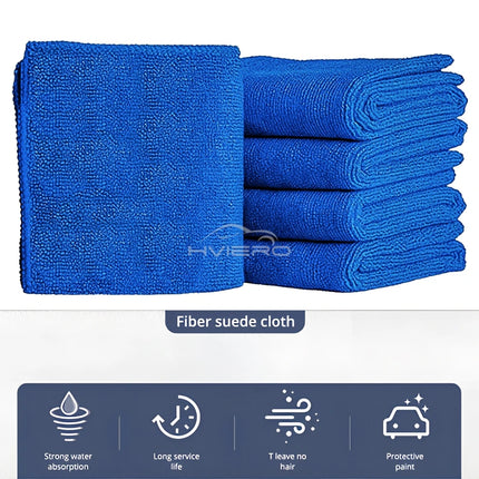 Lot de 5 serviettes absorbantes en microfibre épaisse 25 x 25 cm - E-menage