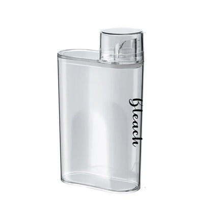 Bouteille distributrice de lessive transparente avec réservoir fermé