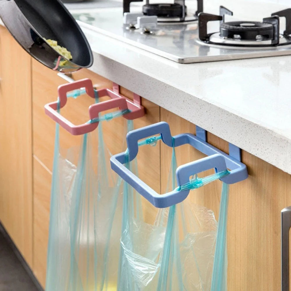 1 Pc Hanging Garbage Bag Rack Garbage Bag Storage Rack Portable Cabinet Garbage Rack Kitchen Gadgets