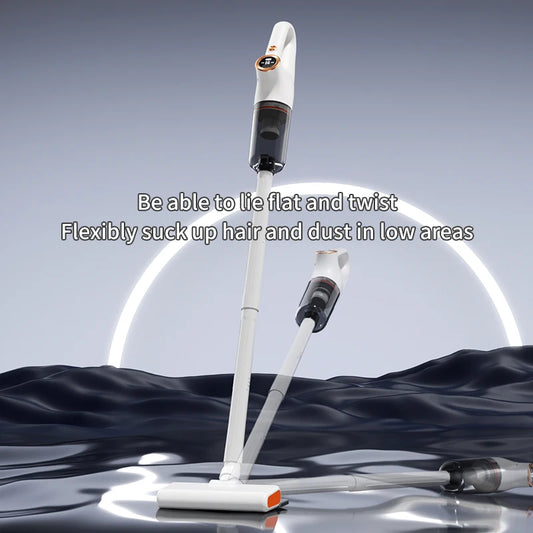 Cordless Vacuum Cleaner - Wet&Dry, Hepa Filter, 30Min Runtime, 180° Flexible Stick Vacuum Cleaner, Handheld Vacuum For Home