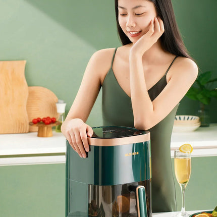 Friteuse à air chaud et four combinés 220 V AUX : multifonctionnels, entièrement automatiques, sans huile, faciles à nettoyer BD