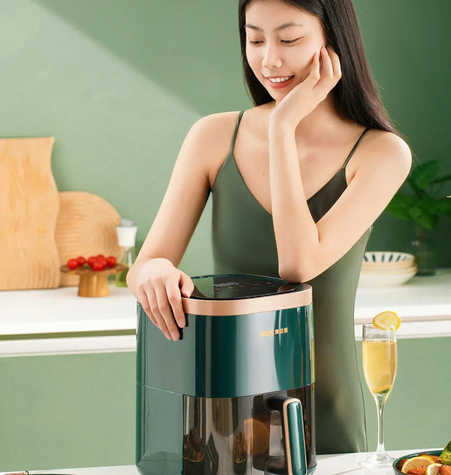 Friteuse à air chaud et four combinés 220 V AUX : multifonctionnels, entièrement automatiques, sans huile, faciles à nettoyer BD