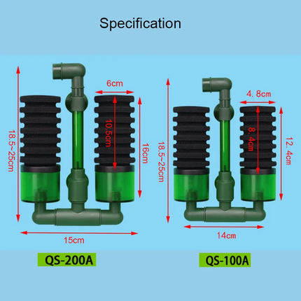 Éponge filtrante double usage pour aquarium, coton bio - E-menage