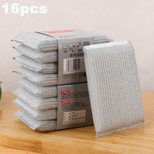 Kitchen Dishwashing Sponge Does Not Hurt Pot Brush Pot Artifact Household Scratch-free Cleaning Sponge Wipe Brush Accessories