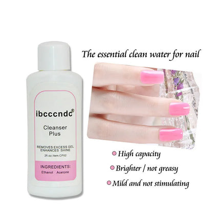 1 Nettoyant liquide 60 ml pour enlever les résidus de vernis gel et vernis à ongles
