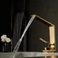 Washbasin Hot and Cold Faucet, Brass Minimalist Washbasin, Waterfall Style Bathroom, Household Washbasin Faucet