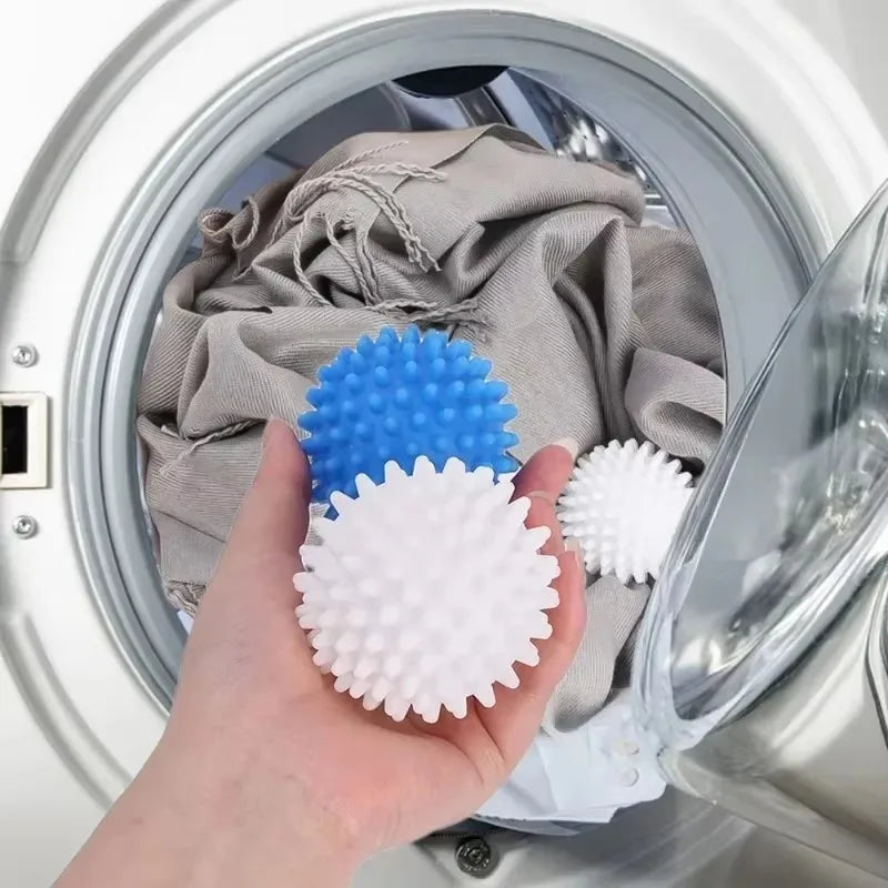 Laundry Balls Anti-Winding Magic Laundry Balls Drying Cleaning Ball Reusable Household Washing Machine Clothes Softener 6/1Pcs - E-menage