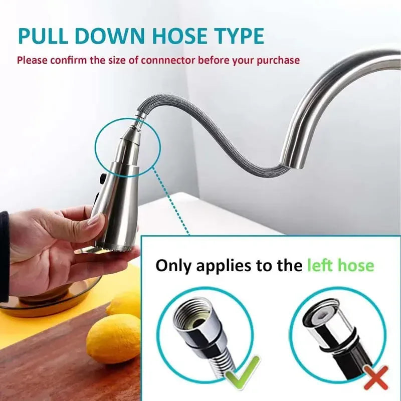 1/2PCS Kitchen Faucet Extender Sprayer Nozzle 3 Modes ABS Water Saving Bathroom Basin Sink Shower Spray Head for 1/2" Connection