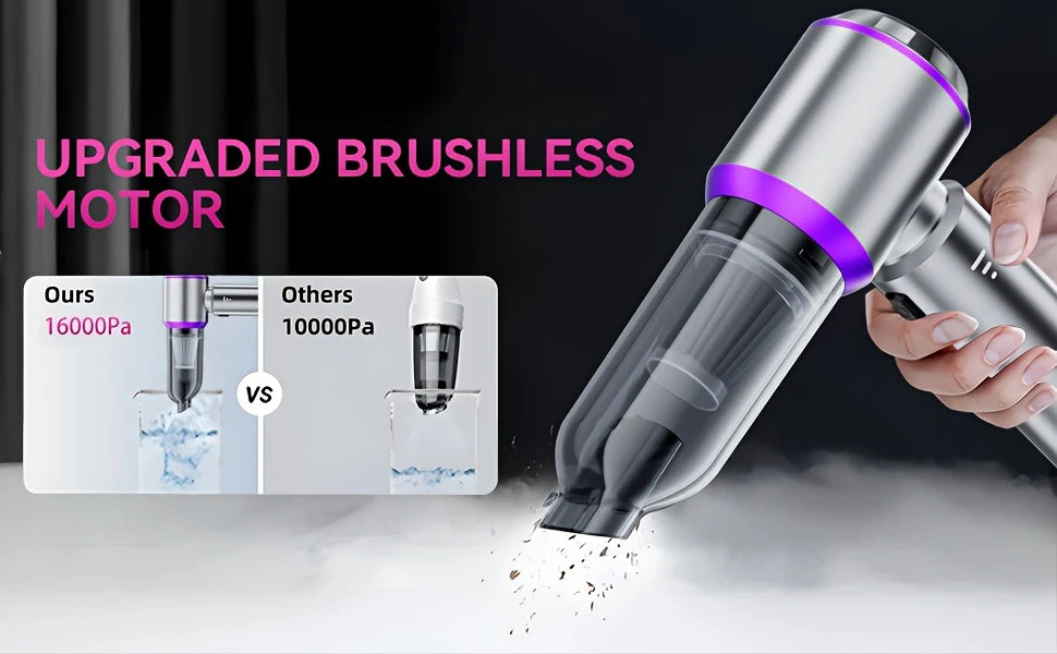 New Car Vacuum Cleaner 985000PA Strong Suction Powerful Wireless Portable Car Cleaner for Home Appliance Air Blower