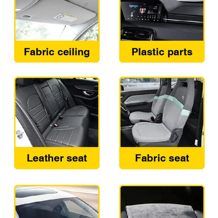 Nettoyant intérieur pour voiture, nettoyant pour plafonds, cuir - E-menage