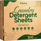 Travel Laundry Detergent Sheets 300 Loads Eco-friendly Washing Detergent Sheets Plastic-Free Washer Sheets, Fresh Linen