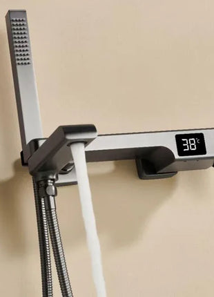 Brass Bathtub Faucet Bathroom Faucet Bath Faucet Shower Mixer Crane Digital Display Faucet for bathroom Waterfall Spout