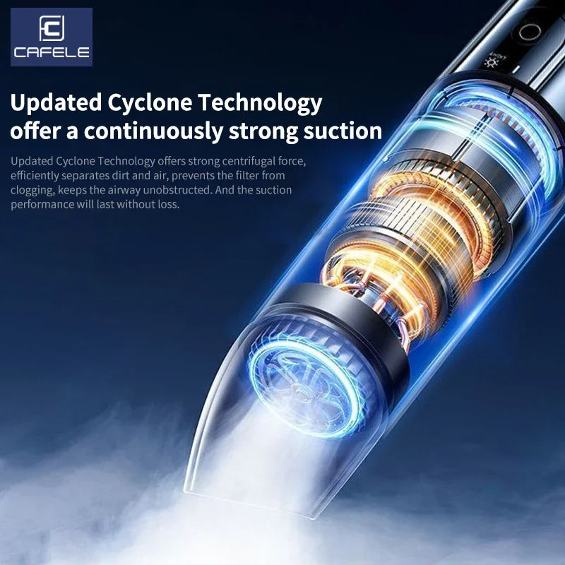 Cafele 15000Pa Wireless Vacuum Cleaner Portable Air Pump Vacuum Sealer Powerful Air Blower 4-in-1 For Car Home Office PC Clean