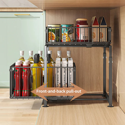 Organisateur d'évier – Panier coulissant gain de place (< 2 L)