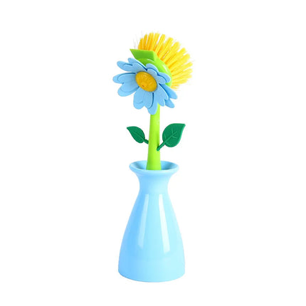 Brosse de nettoyage en forme de vase, pour évier, poêle,