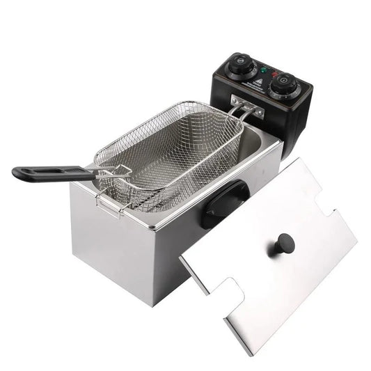 2000W Electric Deep Fryer Thermostat 4L Capacity Fried Chicken Grill French Fries Frying Machine Oil Oven Cooking appliance