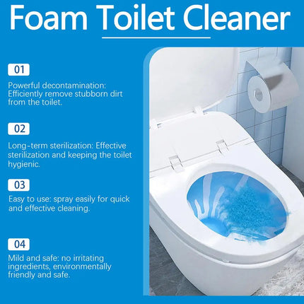 oilet Powerful Cleaner 360 Degree All Round Descaling Deodorizing Foam Cleaner Odor Free Toilet Deodorizer Liquid For Bathroom