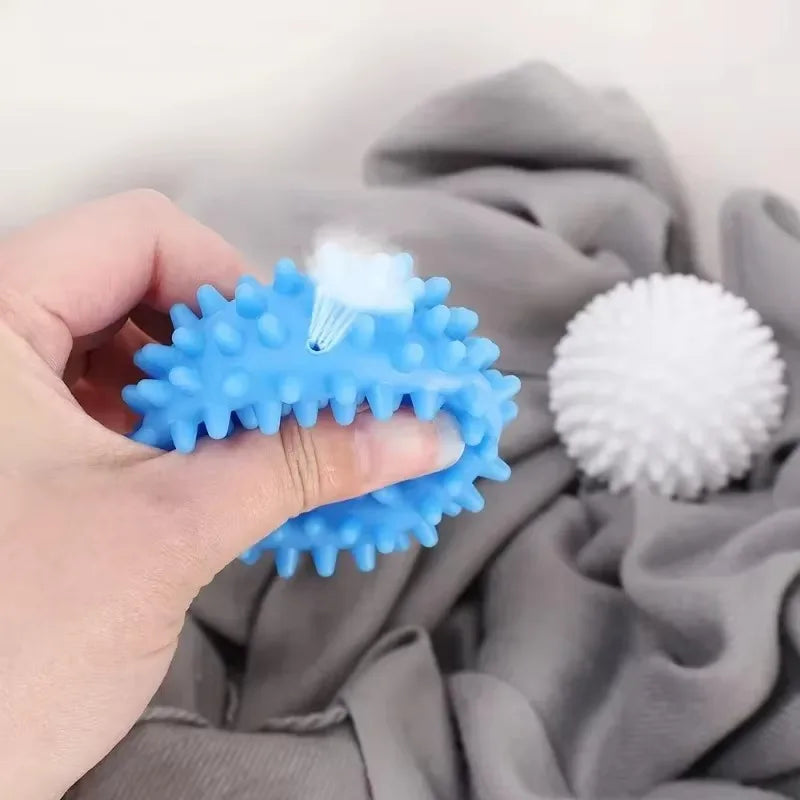 Laundry Balls Anti-Winding Magic Laundry Balls Drying Cleaning Ball Reusable Household Washing Machine Clothes Softener 6/1Pcs - E-menage