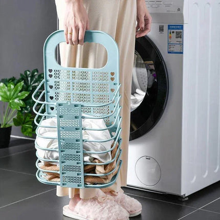 Panier à linge pliable, panier de rangement mural pour linge sale - E-menage