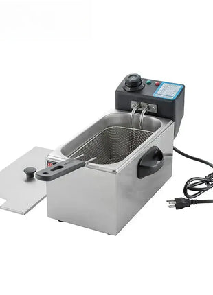 4L Electric Deep Fryers Oil Oven Adjustable Thermostat Fried Chicken Grill French Fries Frying Machine Heating Cooker 2000W