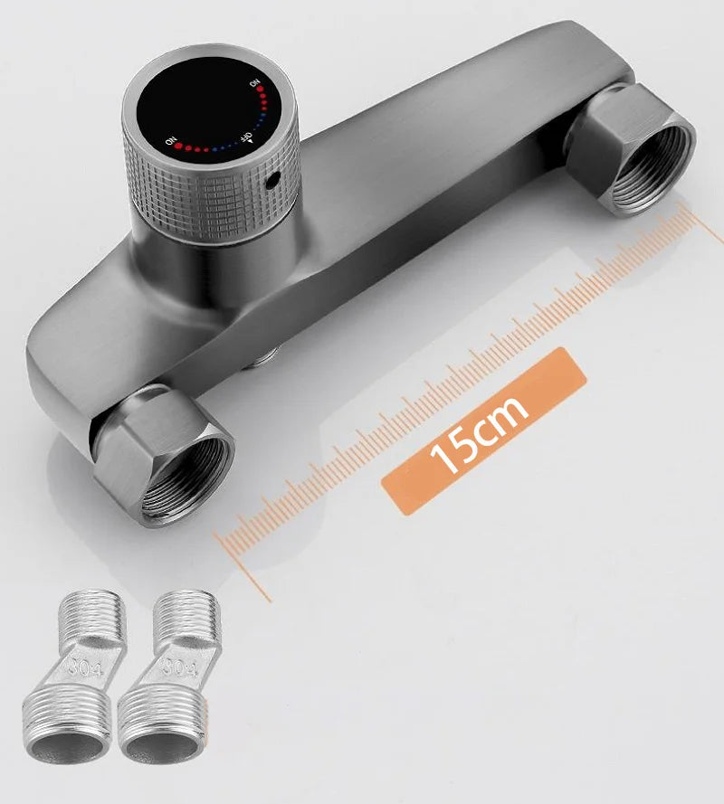 Waterfall Bathtub Faucet Set Handheld Shower Head Wall Mounted Brass Bathroom Tub Filler Waterfall Spout Hot and Cold Mixer Tap