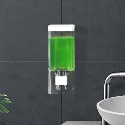 Distributeur de savon manuel sans perforation - E-menage
