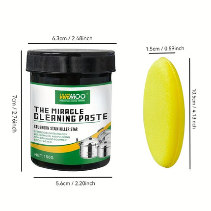 Pâte nettoyante multi-usages pour éliminer les taches tenaces et la rouille des casseroles et poêles - E-menage