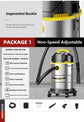 High-Power Vacuum Cleaner for Car Home Commercial Use Wet And Dry Large Suction Dust Collector Machine Shop Vacuum Bucket