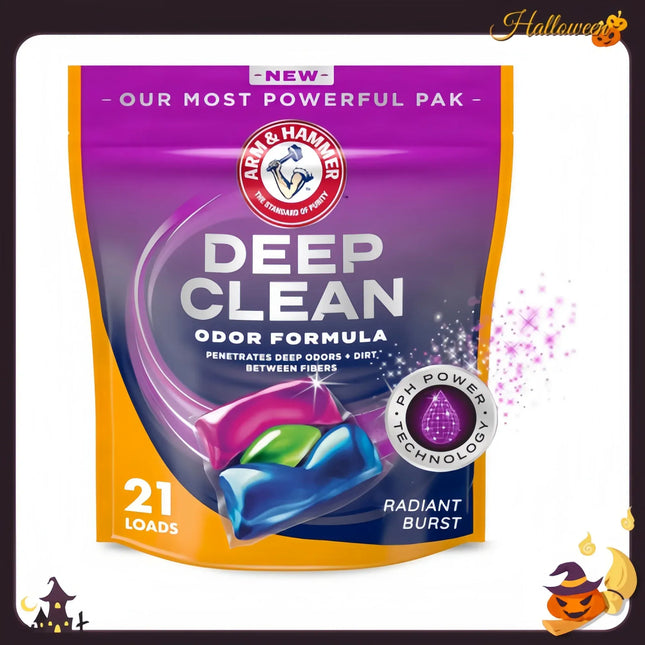 Lessive en Dosettes 44 Lavages – Nettoyage en Profondeur &amp; Désodorisation Puissante | Parfum Éclatant, Formule Concentrée, Fraîcheur Durable