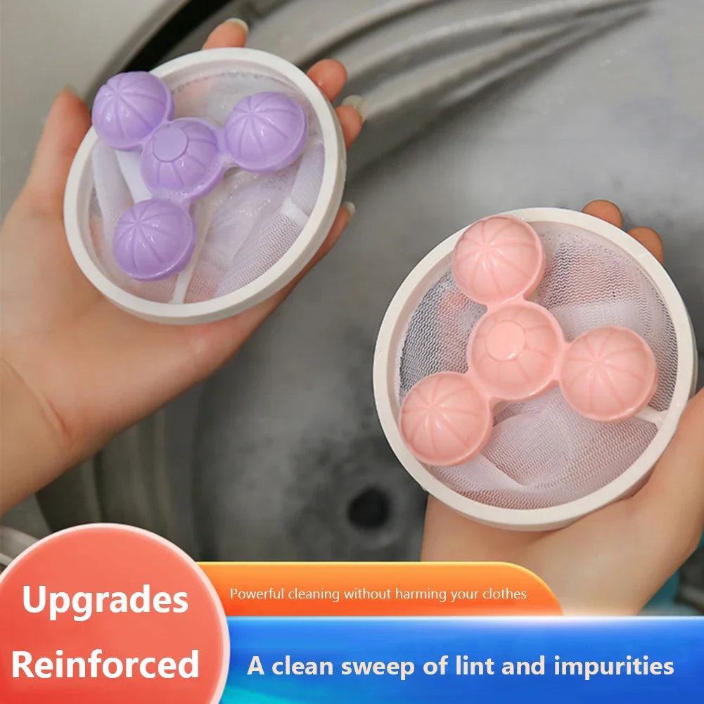 1-10PCS Washing Machine Filter Net Floating Lint Filter Mesh Bag Reusable Pet Hair Catcher Remover Laundry Cleaning Tool