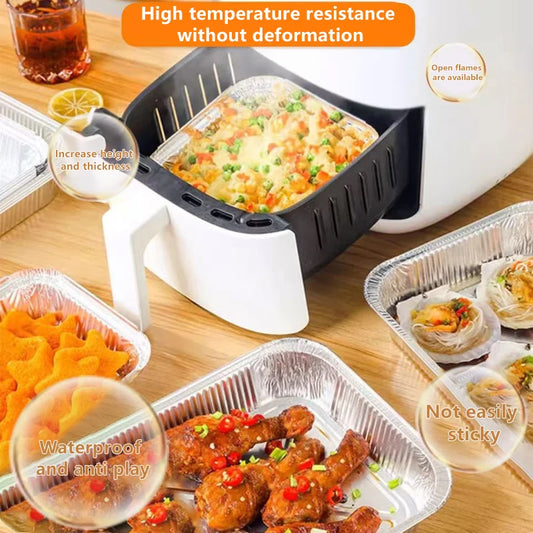 Buy Now: 10PCS Non-Stick Air Fryer Foil Pans – Cleaner, Faster & Hassle-Free Cooking