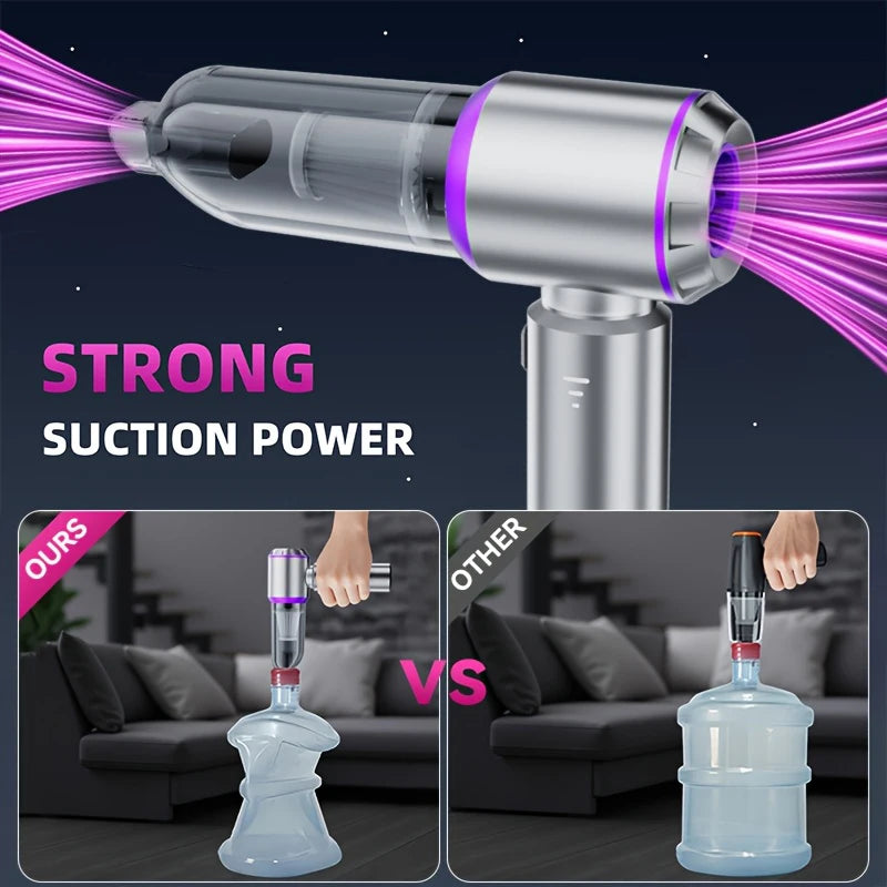New Car Vacuum Cleaner 985000PA Strong Suction Powerful Wireless Portable Car Cleaner for Home Appliance Air Blower
