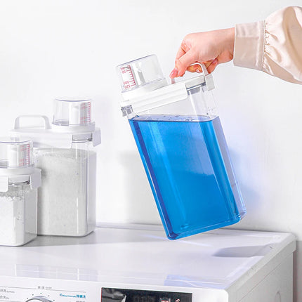 Contenant hermétique pour lessive liquide surdimensionnée