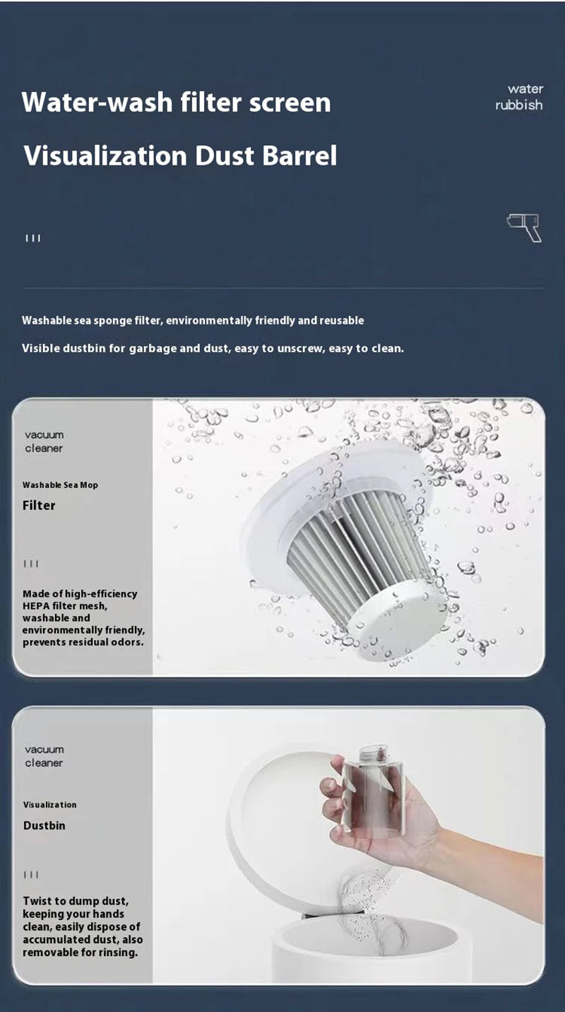 2025 Car Vacuum Cleaner Portable Small VacuumCleaner For Multi Purpose Vehicles Small Household Pump Handheld Car Vacuum Cleaner