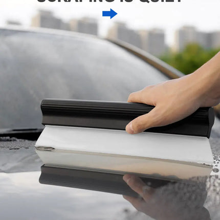 SEAMETAL Car Flexible Soft Silicone Water Wiper Car Window Cleaning Glass Scraper Handy Squeegee Auto Blade Clean Scraping Tools