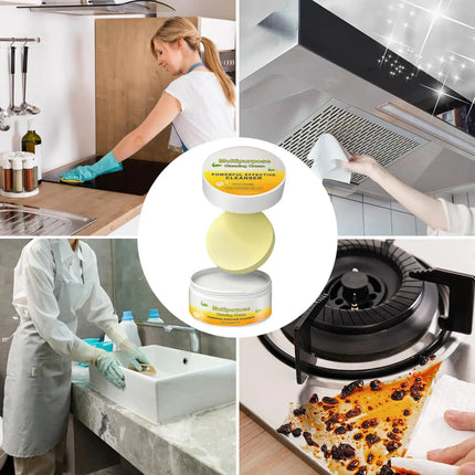 Multipurpose Cleaner Cream Powerful Decontamination Kitchen Paste Stain Remover Stain Polishing Cream for Kitchen Bathroom