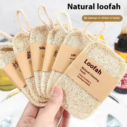 Lot de 6 torchons en luffa 100 % naturel - E-menage