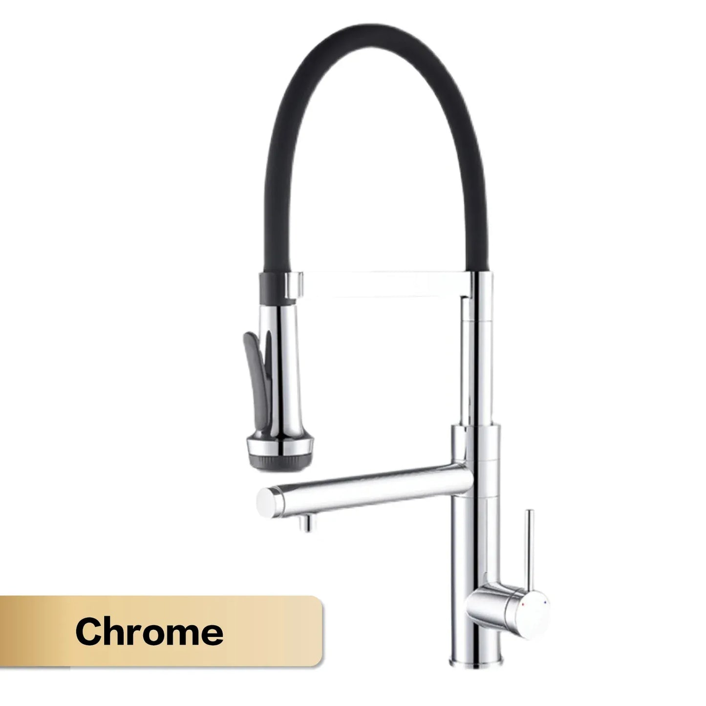 Luxury chrome brass kitchen faucet magnetic suction design with filtered water single hole cold and hot dual control sink faucet