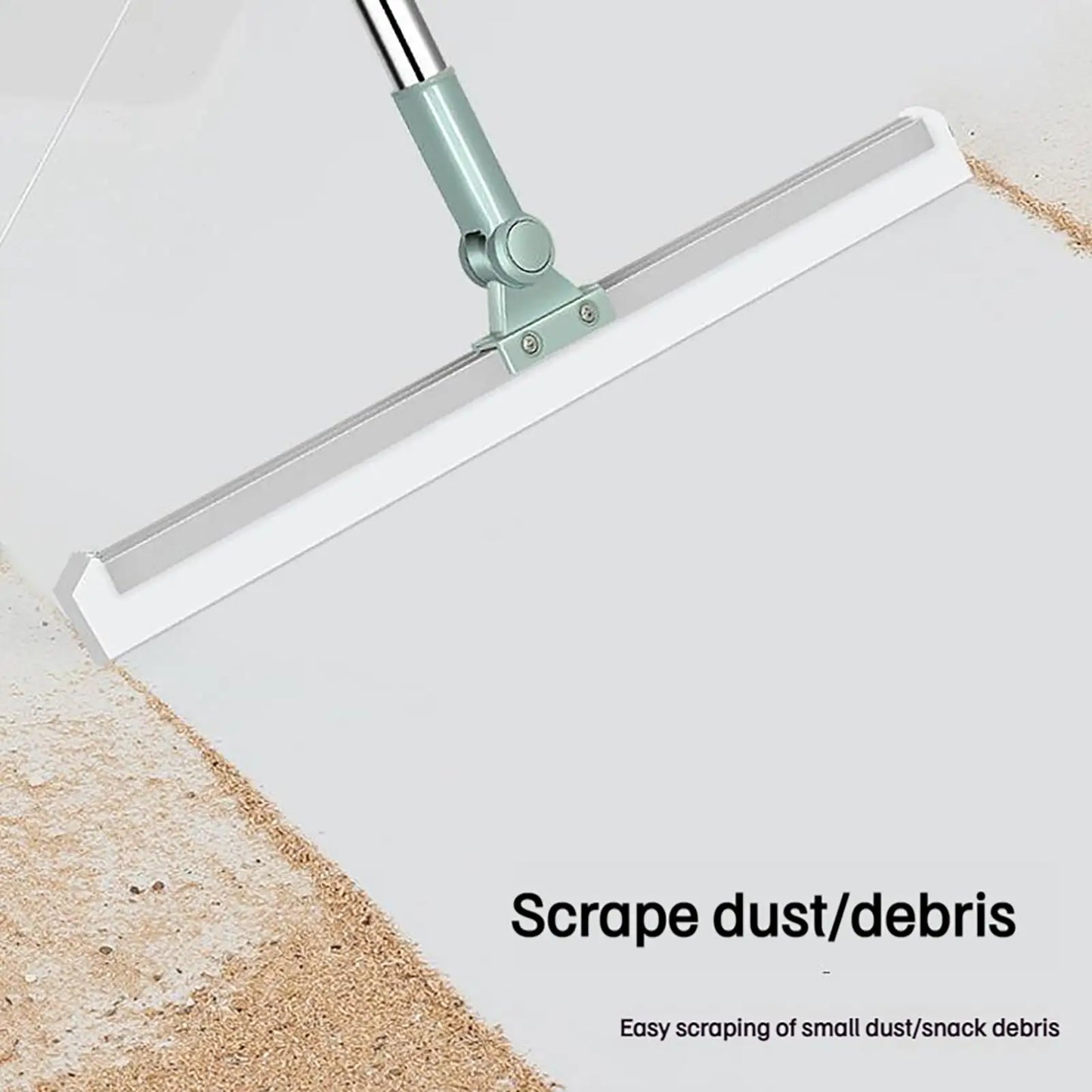 Floor Scrub Broom Scraping Broom with Telescopic Handle Household Cleaning Tool for Floor Bathrooms Kitchens Showers Tile Pet