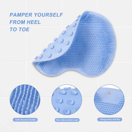 Éponge de bain exfoliante en silicone pour les pieds