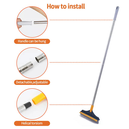 Brosse de nettoyage 3 en 1 pour salle de bain