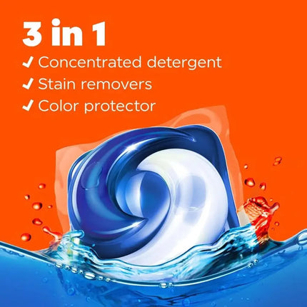 Tide Pods Laundry Detergent Packs Original 112 Count Powerful 3-in-1 Cleaning Stain Fighting Fresh Scent Cold Water Compatible.