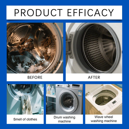 JUE-FISH Washing Machine Cleaner Powerful Remove Limescale Restore Shiny Eliminate Odor Freshing Laundry Machine Cleaning Powder